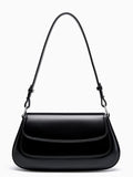 Bolsa Baguete Tiracolo em Couro Genuíno com Alça Ajustável – Briana
