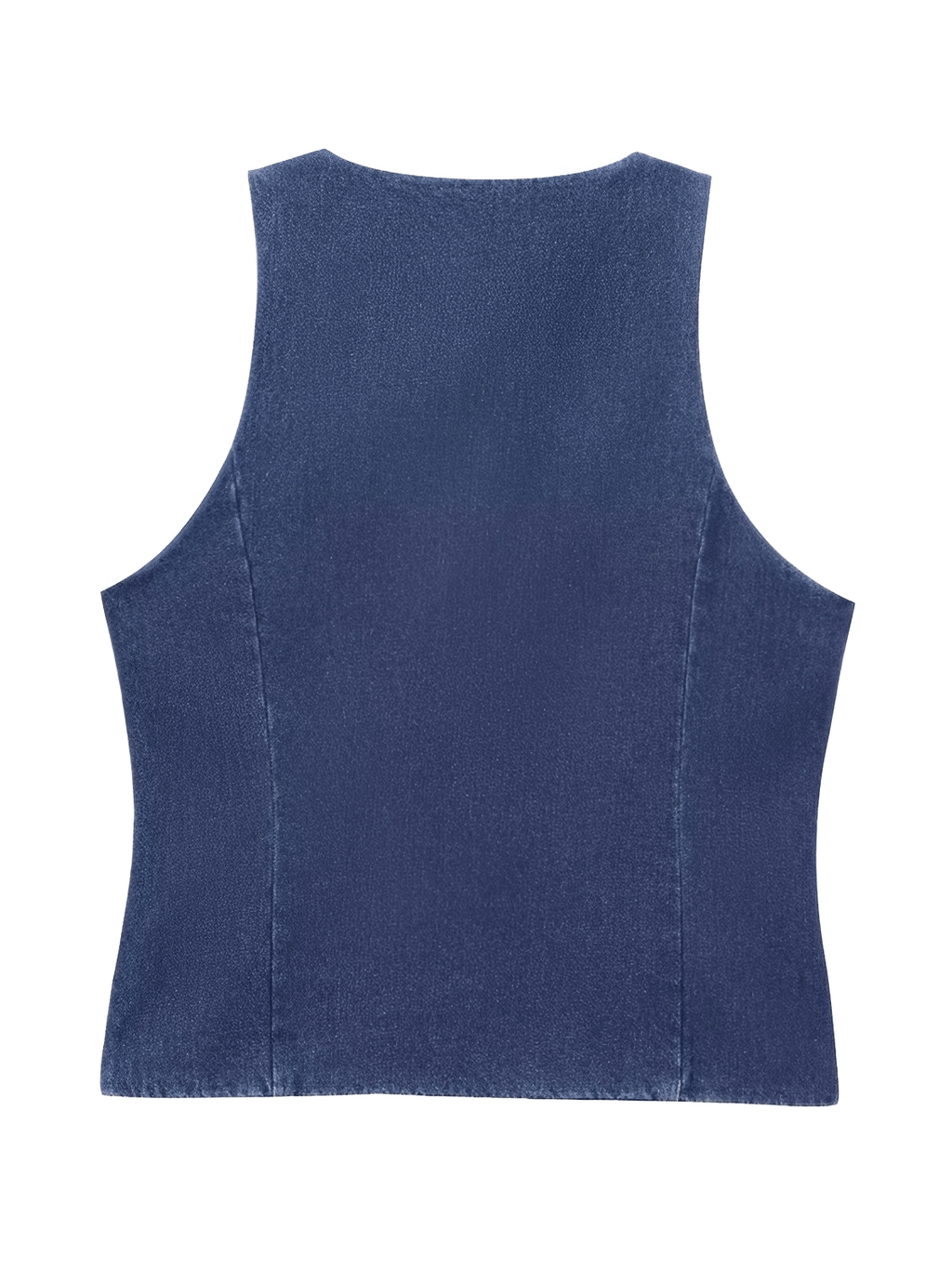Colete Jeans Acinturado com Botões Frontais e Toque Retrô – Larissa