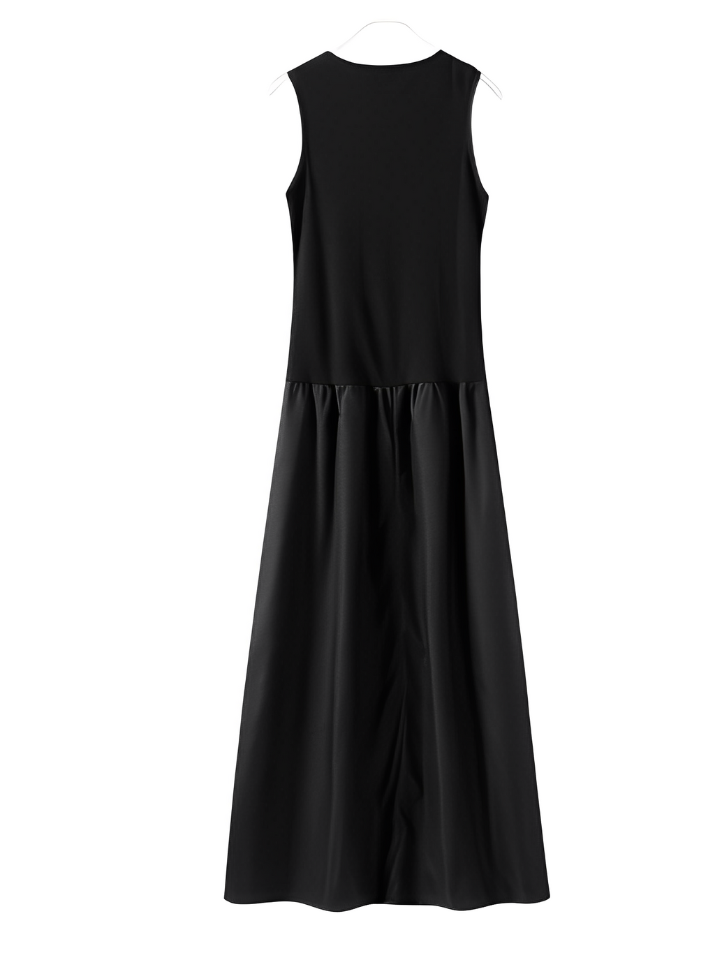 Vestido Longo Canelado com Modelagem Evasê e Detalhes Plissados – Maia [FRETE FULL]