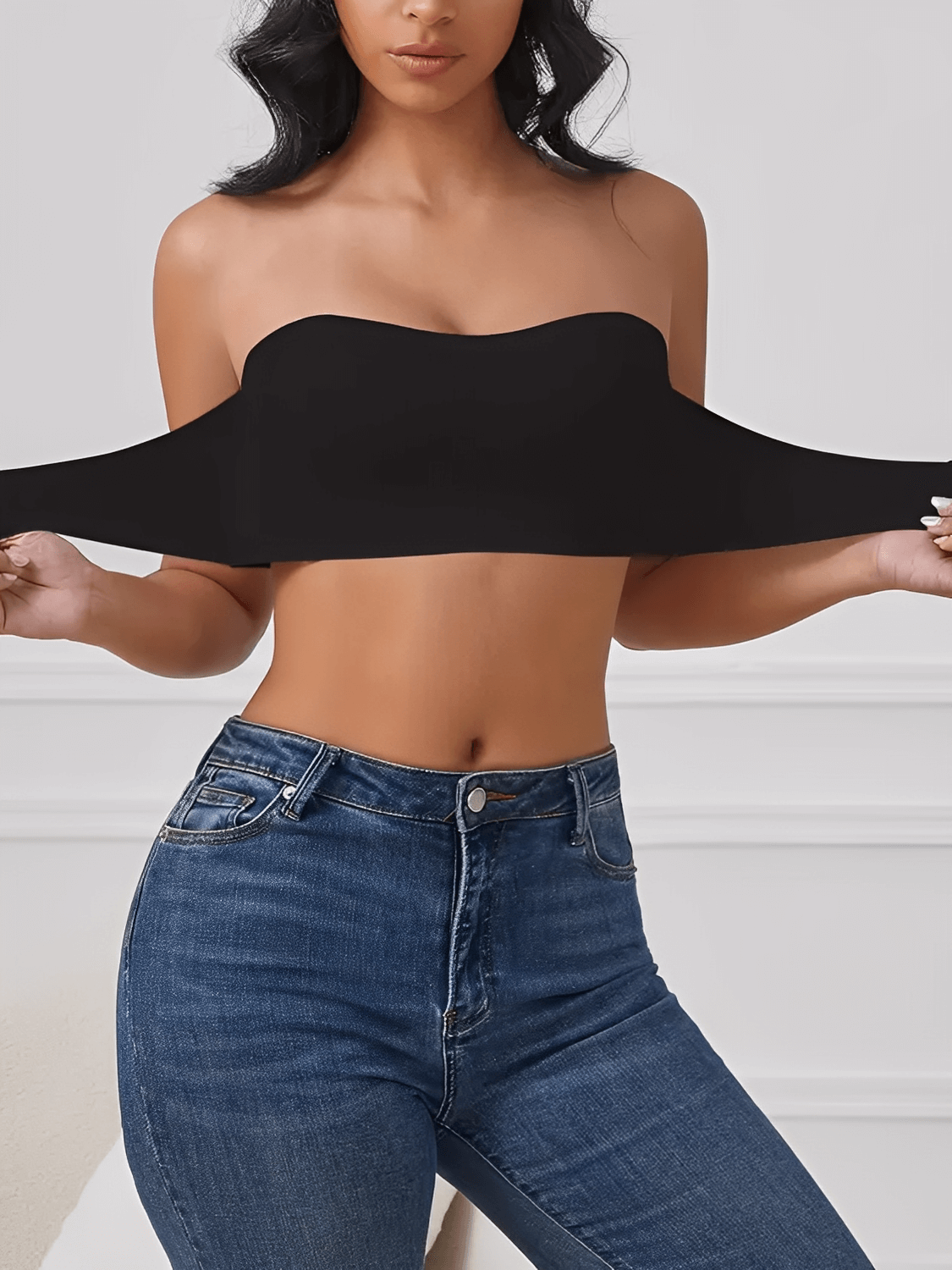 Sutiã Tomara Que Caia Sem Costura com Fecho Frontal e Sem Bojo – Marion