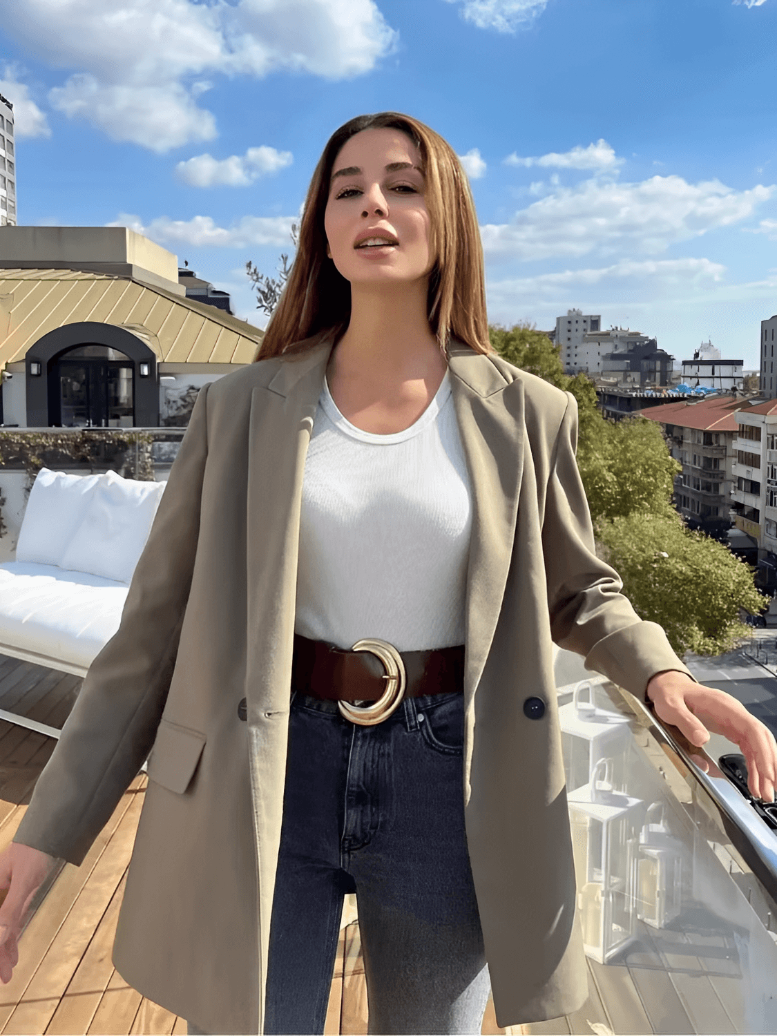 Blazer Alfaiataria Lapela Marcante e Botões Duplos – Ayana [FRETE FULL]