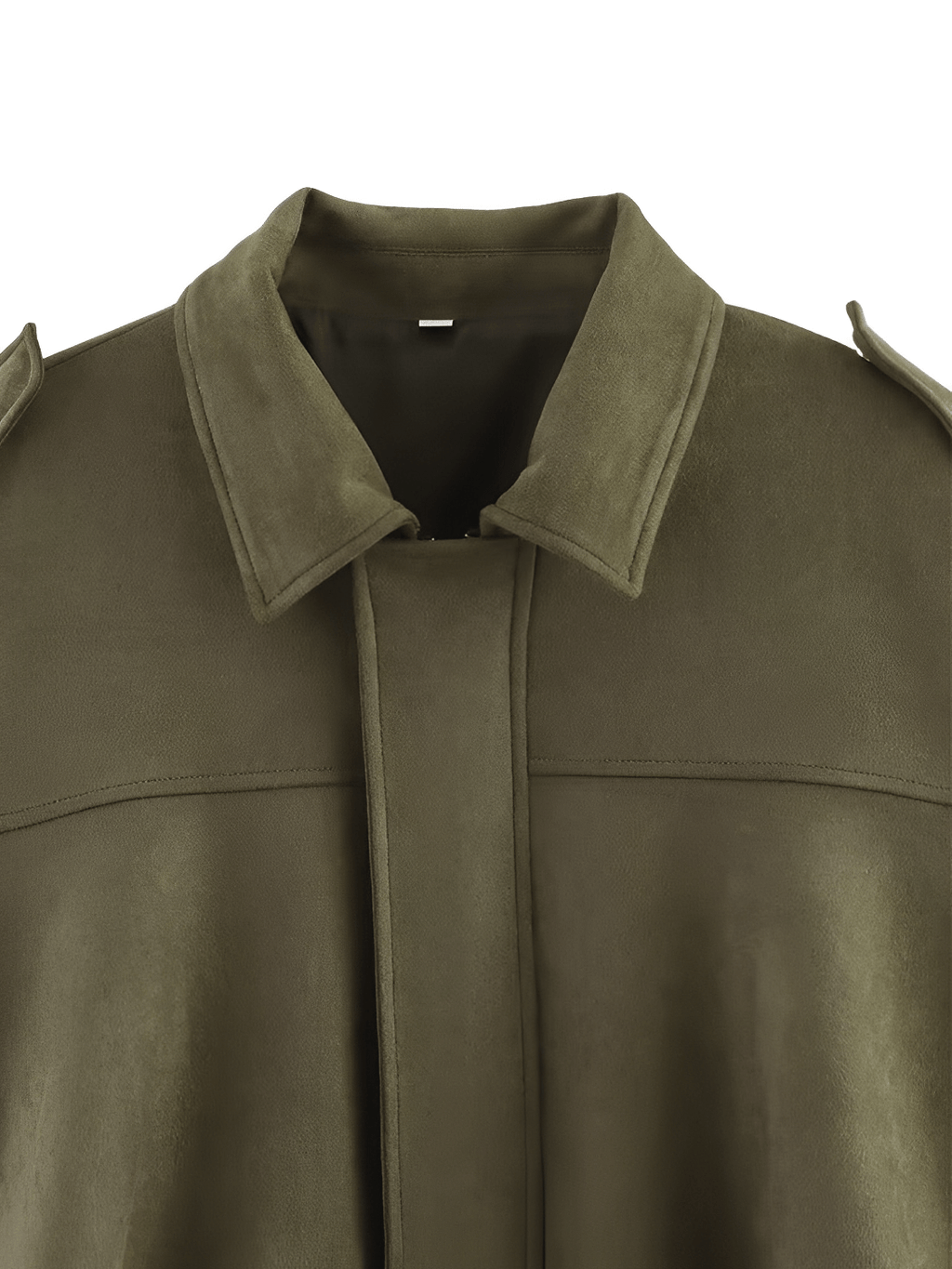 Jaqueta Bomber Oversized em Camurça com Recortes – Ione [FRETE FULL]