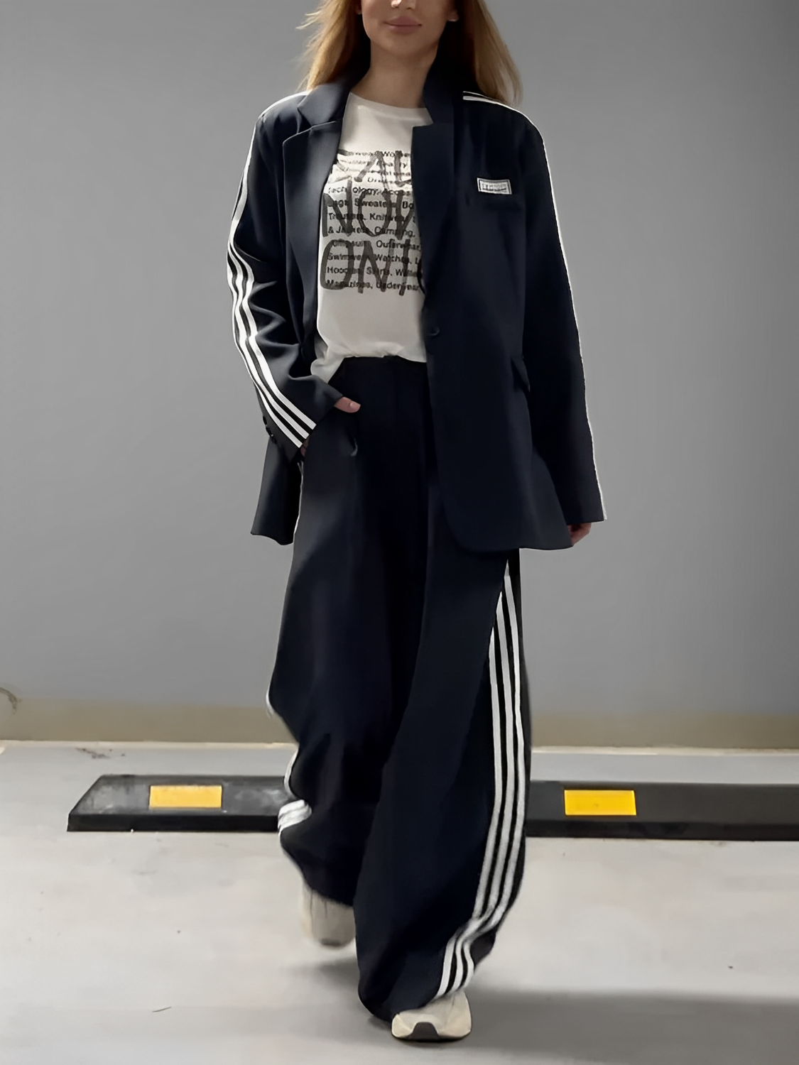 Conjunto de Alfaiataria Esportiva com Blazer Oversized e Calça – Regina