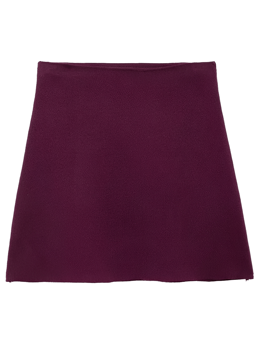 Conjunto de Tricô Suéter Gola V e Saia com Cós Elástico - Viviene