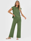 Conjunto em Viscose com Blusa Mullet e Calça Confortável - Lorena