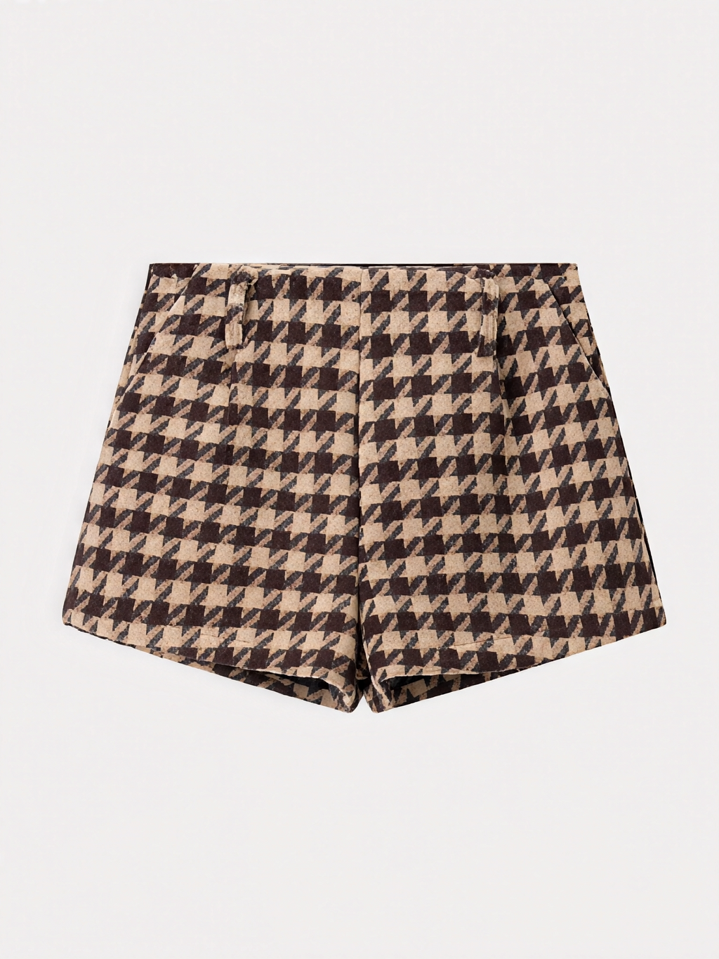 Conjunto em Alfaiataria Xadrez com Jaqueta Cropped e Short Evasê - Nathalia