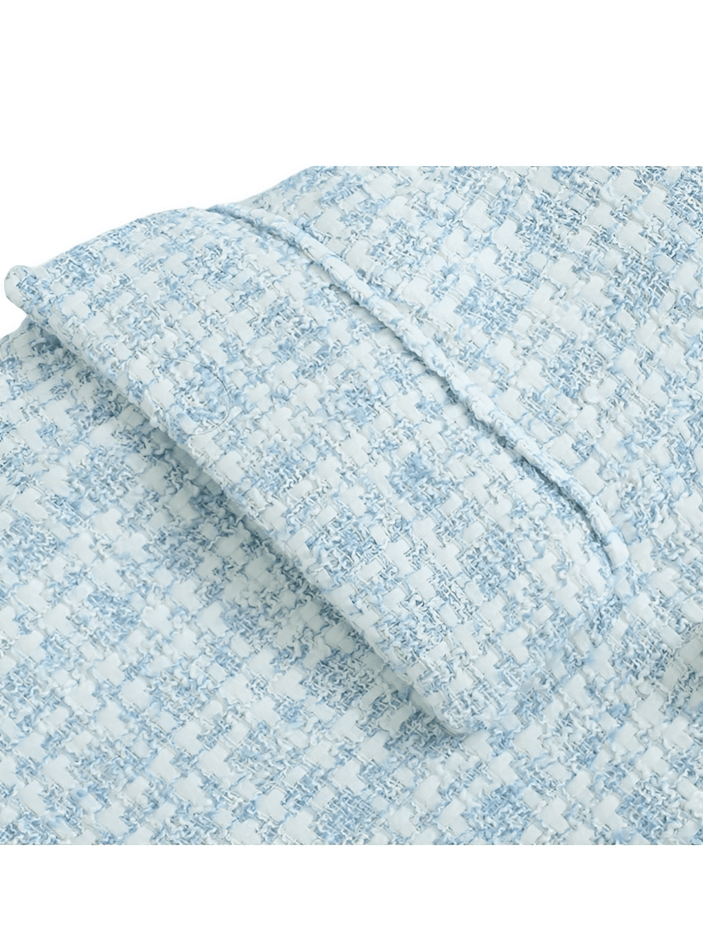 Blazer Tweed Texturizado com Fechamento Trespassado – Fiorella