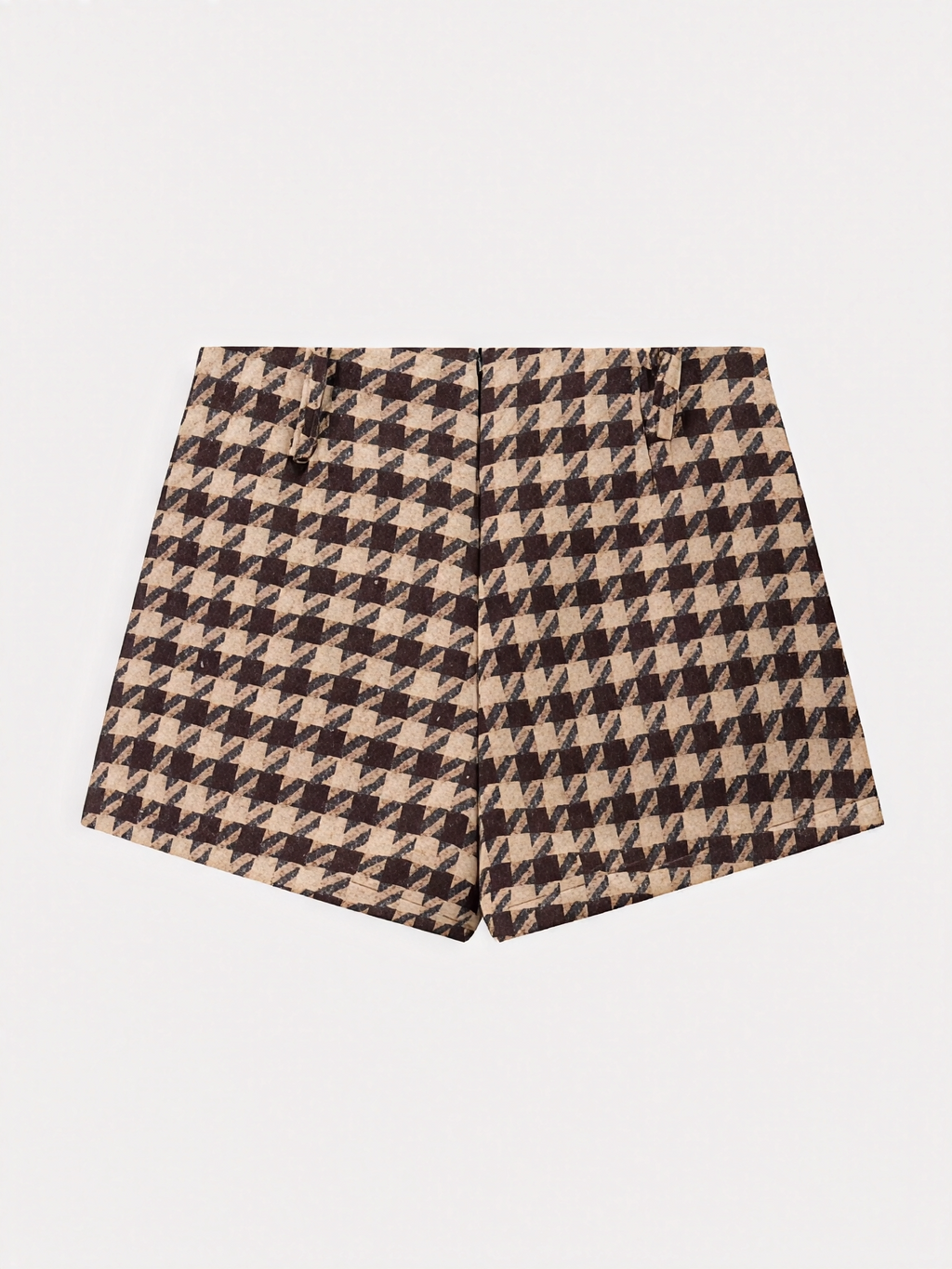 Conjunto em Alfaiataria Xadrez com Jaqueta Cropped e Short Evasê - Nathalia