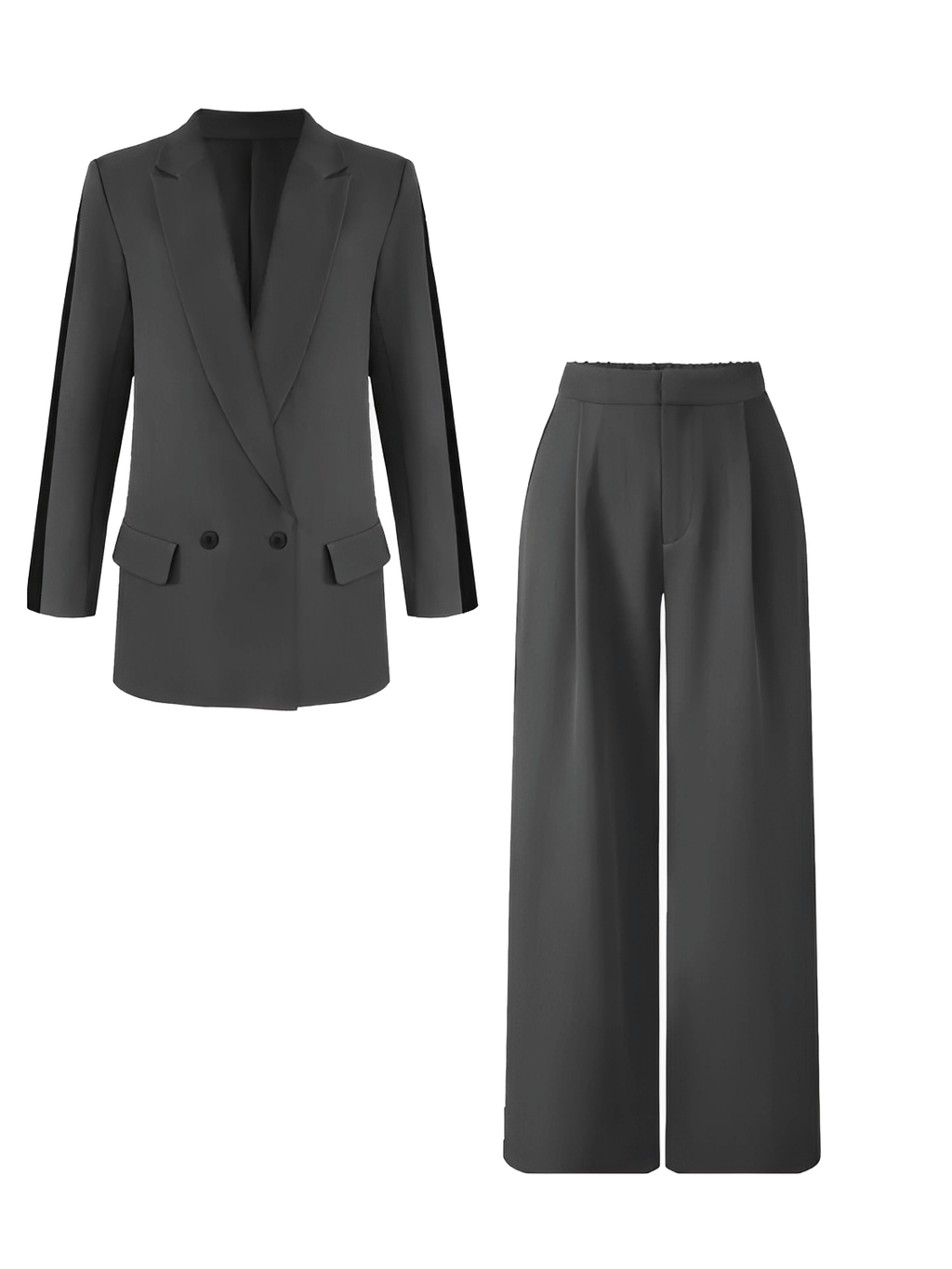 Conjunto de Alfaiataria com Blazer Oversized e Calça Pantalona – Damares