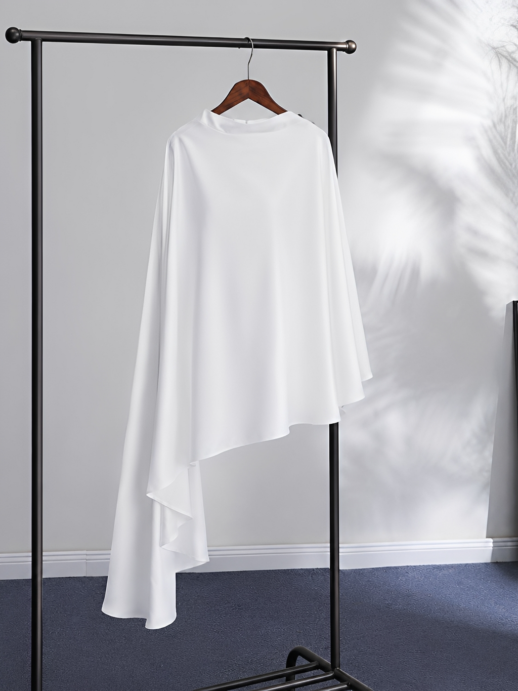 Conjunto com Blusa Assimétrica Estilo Capa e Calça Wide Leg  - Estelle